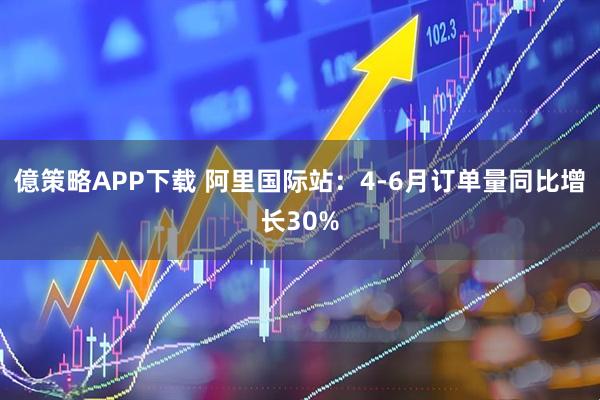 億策略APP下载 阿里国际站：4-6月订单量同比增长30%