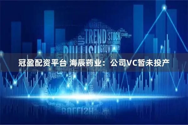 冠盈配资平台 海辰药业：公司VC暂未投产